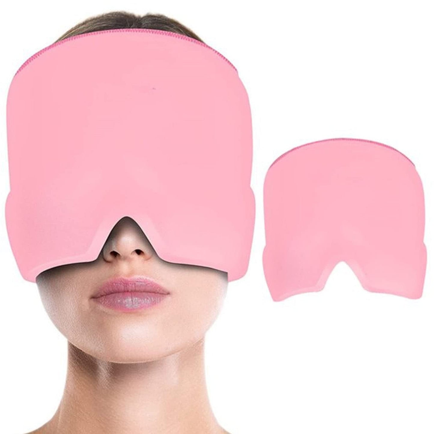 Migraine Relief Cap – Headache Relief Hat For Migraine Relief, Tension, One Size Fits All Headache Cap With Reusable Ice Gel Pack For Puffy Eyes, Stress Relief