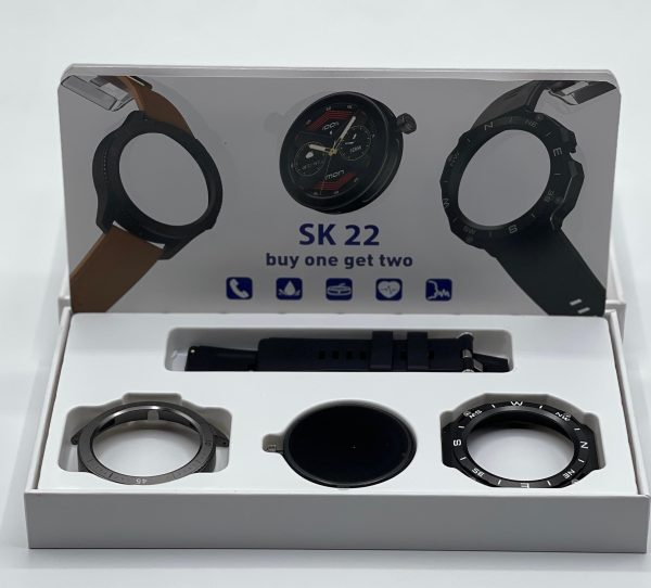 Sk 22 Smartwatch With 2 Watch Body And 2 Stripes Amoled Display | Smart Watch For Men & Boys | Digital Watches | Smart Watch