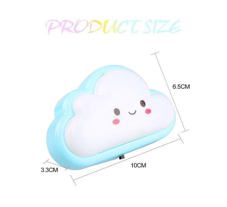 Smiley Cloud Plug-in Led Night Light – Soft Warm Glow Baby Lamp, Kids Night Light For Bedroom & Nursery