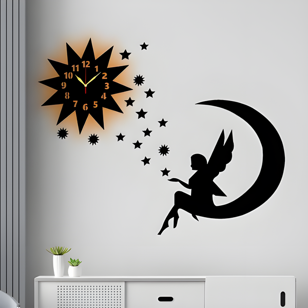 Beautifull Wall Clock With Light