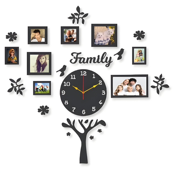 Analogue Family Wall Clock With Light