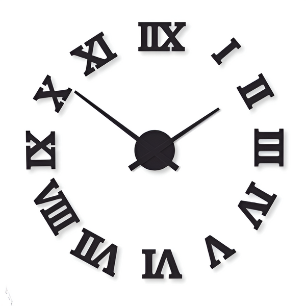 Beautiful Roman Digit Wood Wall Clock